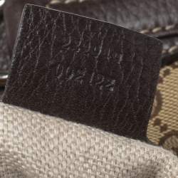 مملوكة مسبقًا Gucci Beige/Ebony GG Canvas and Leather Large Icon Bit Tote