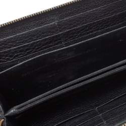مملوكة مسبقًا Gucci Black Leather Soho Zip Around Wallet