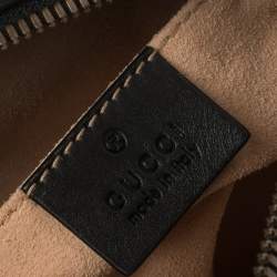 مملوكة مسبقًا Gucci Black Matelassé Leather GG Marmont Belt Bag