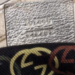 Pre Owned Gucci Gold Leather Britt Hobo 