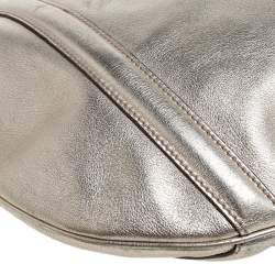 Pre Owned Gucci Gold Leather Britt Hobo 