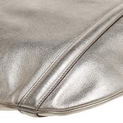 Pre Owned Gucci Gold Leather Britt Hobo 