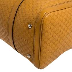 Pre Owned Gucci Mustard Microguccissima Leather Medium Joy Boston Bag
