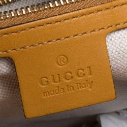 Pre Owned Gucci Mustard Microguccissima Leather Medium Joy Boston Bag