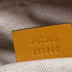 Pre Owned Gucci Mustard Microguccissima Leather Medium Joy Boston Bag