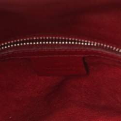 Pre Owned حقيبة كتف غوتشي قلاب بلوندي جلد حمراء سينامون