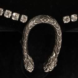 Pre Owned Gucci Black Velvet and Leather Super Mini Dionysus Crossbody Bag