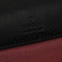 Pre Owned Gucci Black Velvet and Leather Super Mini Dionysus Crossbody Bag