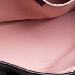 Pre Owned Gucci Black GG Canvas and Leather Shopper Tote