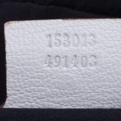 Pre Owned Gucci White Leather Capri Chain Satchel
