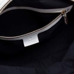 Pre Owned Gucci White Leather Capri Chain Satchel