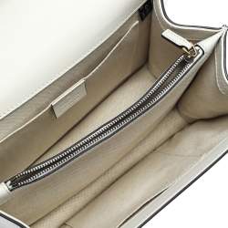 Pre Owned Gucci Tri Color Leather Medium Dionysus Bamboo Top Handle Bag