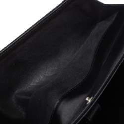 Pre Owned محفظة كونتينينتال غوتشي جاكي جلد وكانفاس جي جي سوداء