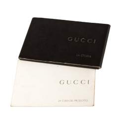 Pre Owned حقيبة هوبو غوتشى أنيفيرسارى 85 th جلد وكانفاس جى جى بنيه / بيج 