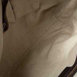 Pre Owned حقيبة يد غوتشى لوفلى هارت صغيرة جلد وكانفاس جى جى بنيه / بيج