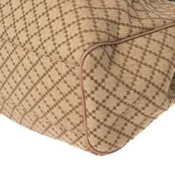 مملوكة مسبقًا حقيبة يد غوتشي "سوكي"  متوسطة جلد وكانفاس ديامنتى بيج  