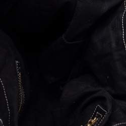 Pre Owned حقيبة كتف غوتشي كرست بول جلد سوداء