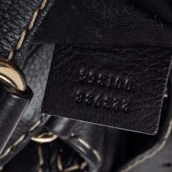 Pre Owned حقيبة كتف غوتشي كرست بول جلد سوداء