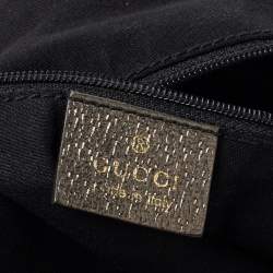 Pre Owned Gucci Beige/Metallic GG Canvas and Leather Abbey D-Ring Tote