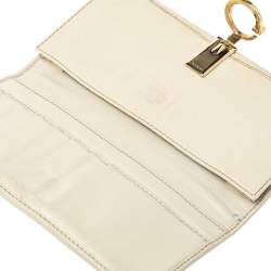 Pre Owned محفظة غوتشي جي كونتيننتال جلد و كانفاس جي جي  بني