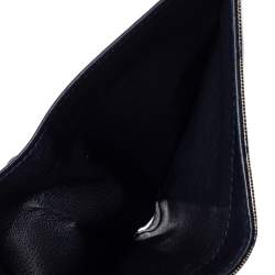 مملوكة مسبقًا Gucci Beige/Blue GG Crystal Coated Canvas and Leather Voyager Wallet