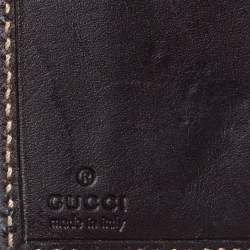 مملوكة مسبقًا محفظة غوتشى فرنسا ويب جلد جلد وكانفاس سوبريم جى جى بيج 