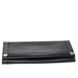 مملوكة مسبقًا Gucci Black Leather Flap Continental Wallet