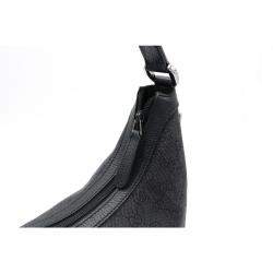 مملوكة مسبقًا Gucci Black GG Canvas Signature Zip Hobo Hag