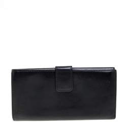 مملوكة مسبقًا محفظة غوتشي فينتدج كونتيننتال جلد أسود