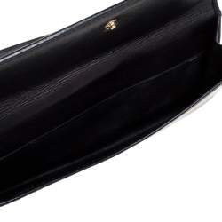 مملوكة مسبقًا محفظة غوتشي فينتدج كونتيننتال جلد أسود