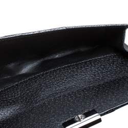 مملوكة مسبقًا Gucci Black GG Canvas and Leather Web Continental Wallet