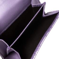 مملوكة مسبقًا محفظة كومباكت غوتشي القلب الجميل جلد غوتشيسيما بنفسجي  