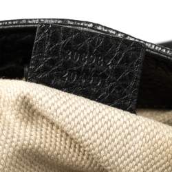 مملوكة مسبقًا Gucci Black Grained Leather Soho Chain Shoulder Bag