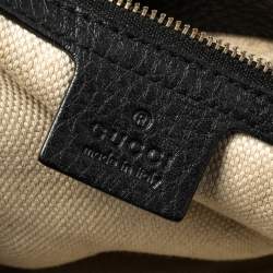 مملوكة مسبقًا Gucci Black Grained Leather Soho Chain Shoulder Bag