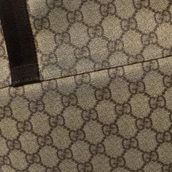 Pre Owned Gucci Beige/Brown GG Supreme Canvas Messenger Bag