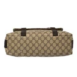 Pre Owned Gucci Beige/Brown GG Supreme Canvas Messenger Bag