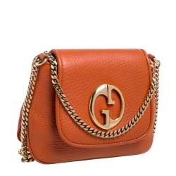 مملوكة مسبقًا حقيبة كروس غوتشي سلسلة 1973 صغيرة جلد خضراء