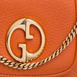 مملوكة مسبقًا حقيبة كروس غوتشي سلسلة 1973 صغيرة جلد خضراء