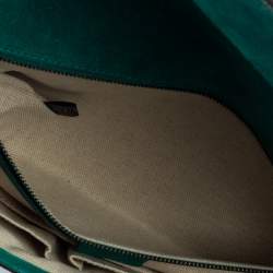 مملوكة مسبقًا حقيبة كلتش غوتشي هورسبيت جلد لامعة خضراء 