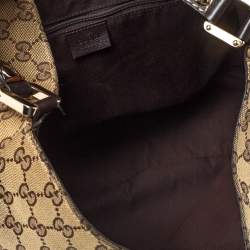 Pre Owned حقيبة غوتشي ويب نيو ليديز متوسطة كانفاس GG عاجية/ بيج