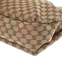 Pre Owned حقيبة غوتشي ويب نيو ليديز متوسطة كانفاس GG عاجية/ بيج