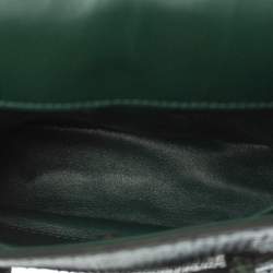 مملوكة مسبقًا حقيبة كتف غوتشي ليدي ويب جلد ثعبان أخضر