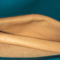 Pre Owned Gucci Teal Velvet and Leather Super Mini Dionysus Crossbody Bag