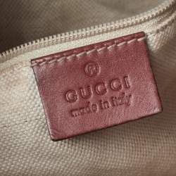Pre Owned Gucci Maroon/Ebony GG Canvas Medium Sukey Messenger Bag