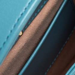 Pre Owned Gucci Turquoise Leather Mini 1961 Jackie Hobo