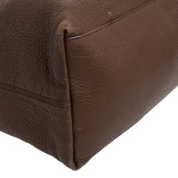 Pre Owned حقيبة يد غوتشي سوهو متوسطة سلسلة جلد بني