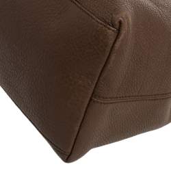 Pre Owned حقيبة يد غوتشي سوهو متوسطة سلسلة جلد بني