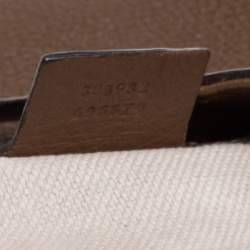 Pre Owned حقيبة يد غوتشي سوهو متوسطة سلسلة جلد بني