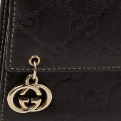 مملوكة مسبقًا Gucci Brown Guccissima Leather Trifold Wallet  