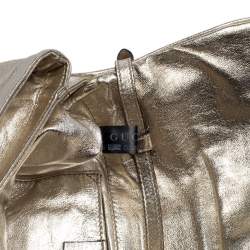 Pre Owned حقيبة كلتش غوتشي هيستريا جلد ذهبى ميتالك 